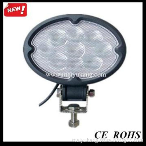 CE ROHS Approved 12V24V 27W LED work light Offroads Oval Lamp Light